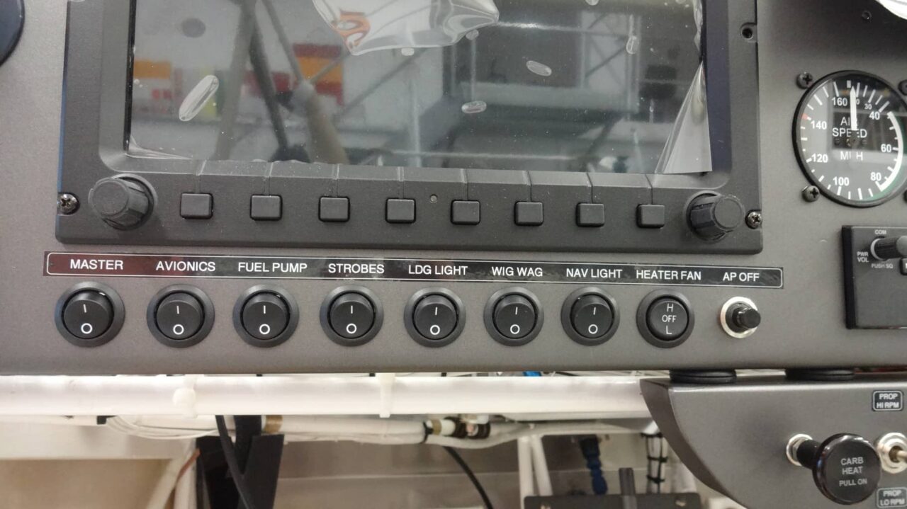 Beschriftung Schalter