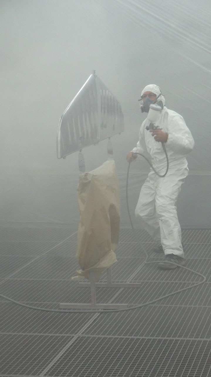 Stabilo wird lackiert